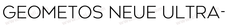 Geometos Neue Ultra字体转换
